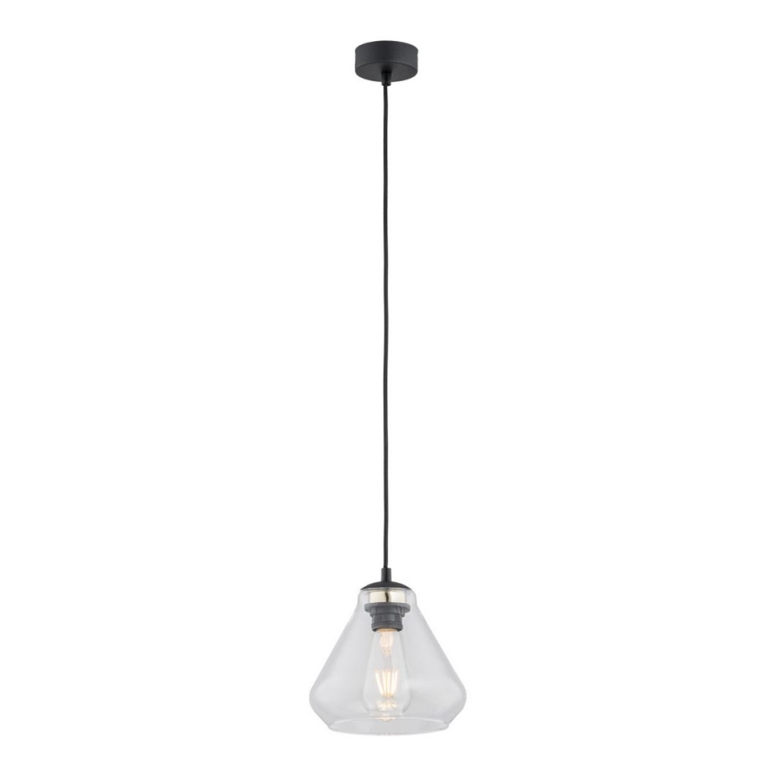 Argon 4047 - Luster na sajli DECORATO 1xE27/15W/230V crno