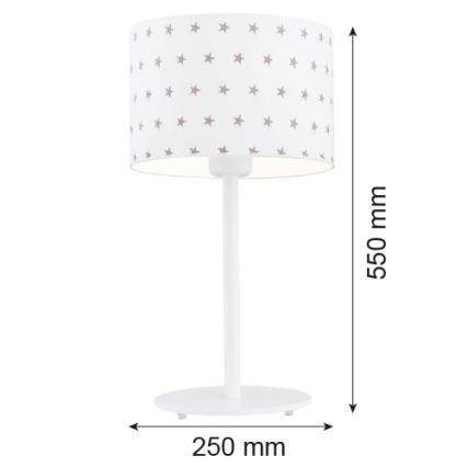 Argon 4125 - Stona lampa MAGIC 1xE27/15W/230V beli