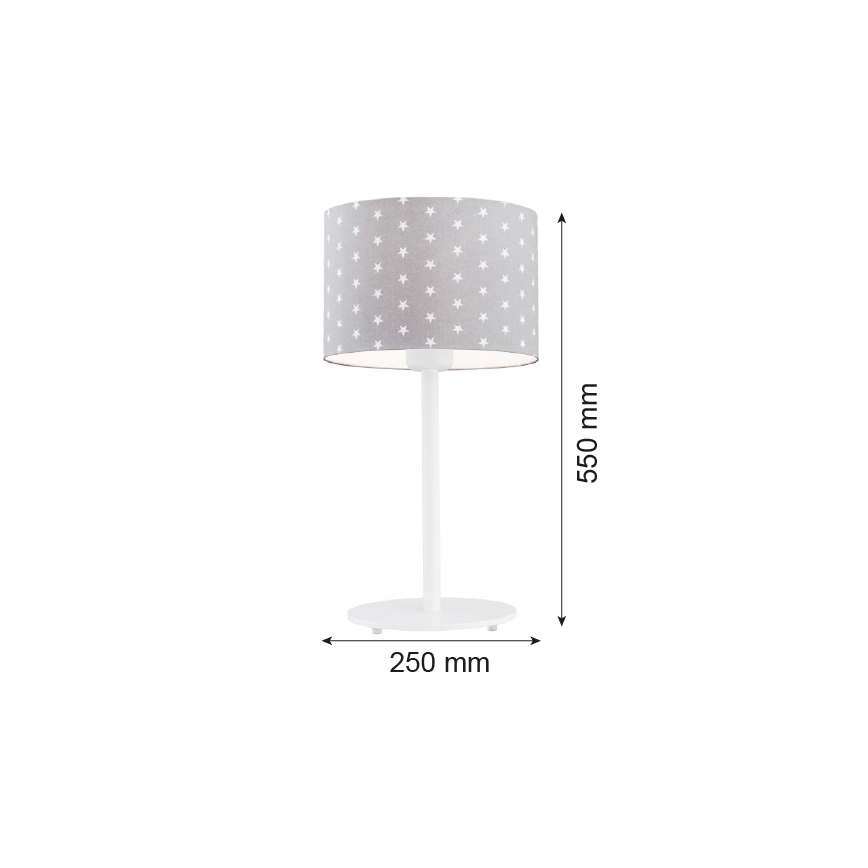 Argon 4126 - Stona lampa MAGIC 1xE27/15W/230V sivo/beli