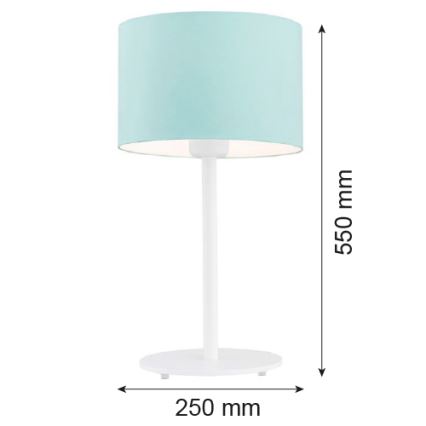 Argon 4127 - Stona lampa MAGIC 1xE27/15W/230V tirkizna/beli