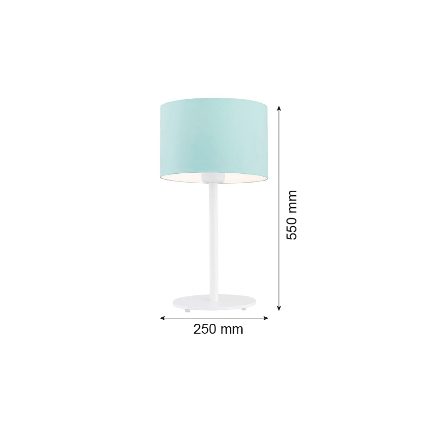 Argon 4127 - Stona lampa MAGIC 1xE27/15W/230V tirkizna/beli