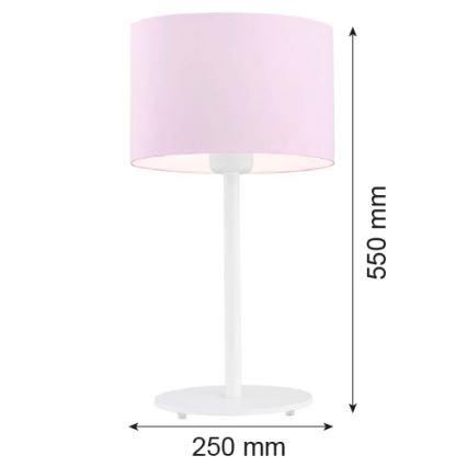 Argon 4128 - Stona lampa MAGIC 1xE27/15W/230V roze/beli