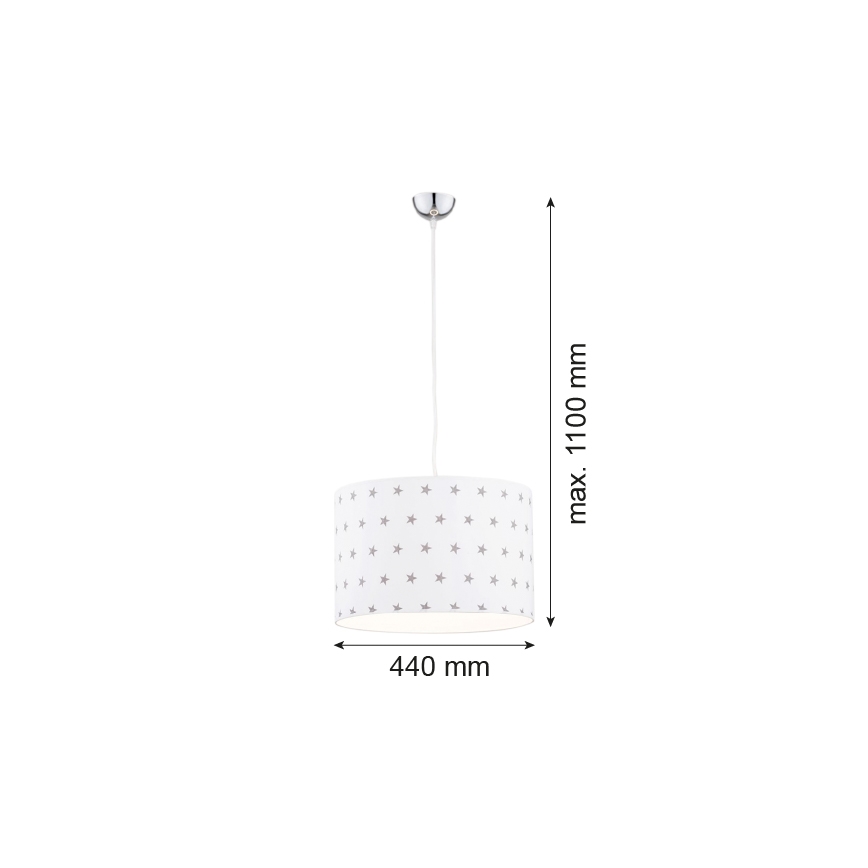 Argon 4133 - Luster na sajli MAGIC 1xE27/15W/230V beli