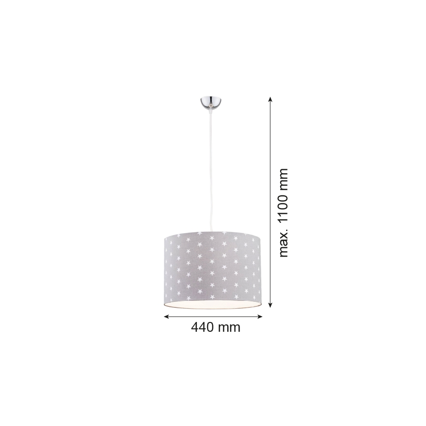 Argon 4134 - Luster na sajli MAGIC 1xE27/15W/230V sivo/beli