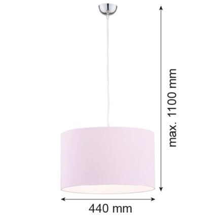 Argon 4136 - Luster na sajli MAGIC 1xE27/15W/230V roze