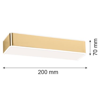 Argon 4147 - Zidna lampa RODAN 1xE27/15W/230V zlatna