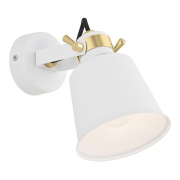 Argon 4160 - Zidna reflektorska lampa KONGO 1xE27/15W/230V beli