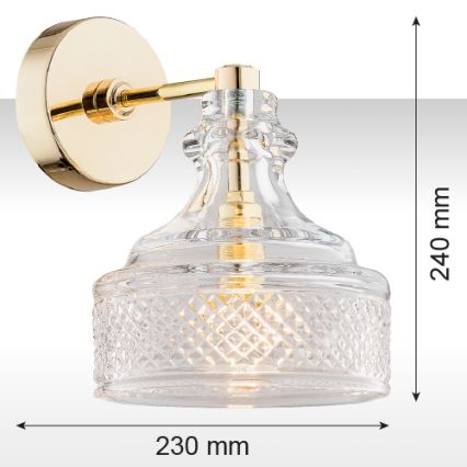 Argon 4199 - Zidna lampa CRUZ 1xE14/7W/230V
