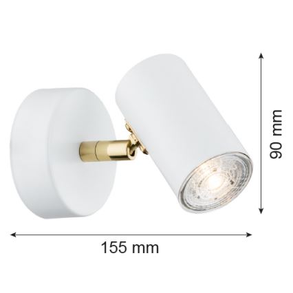 Argon 4209 - Reflektorska plafonjera LAGOS 1xGU10/5W/230V beli/zlatna