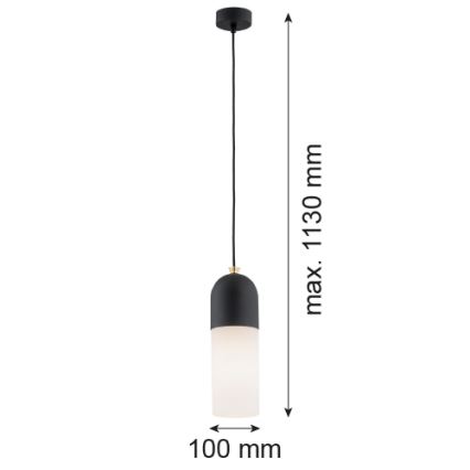 Argon 4213 - Luster na sajli BURGOS 1xE27/15W/230V crno