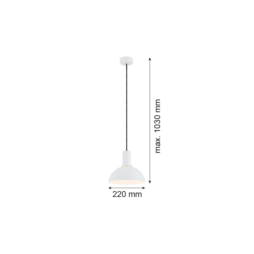 Argon 4220 - Luster na sajli SINES 1xE27/15W/230V pr. 28 cm beli