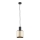 Argon 4248 - Luster na sajli HERMAN 1xE27/15W/230V mesing/crno