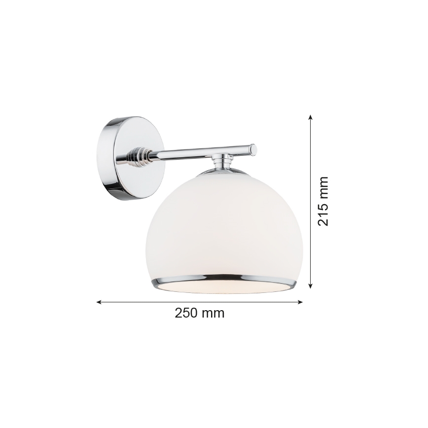 Argon 4254 - Zidna lampa MARBELLA 1xE27/15W/230V krom