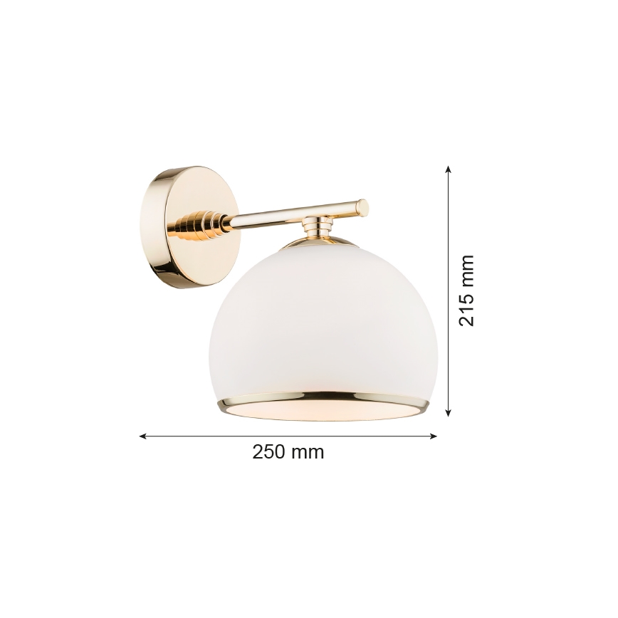 Argon 4255 - Zidna lampa MARBELLA 1xE27/15W/230V mesing