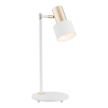 Argon 4256 - Stona lampa DORIA 1xE27/15W/230V beli/mesing
