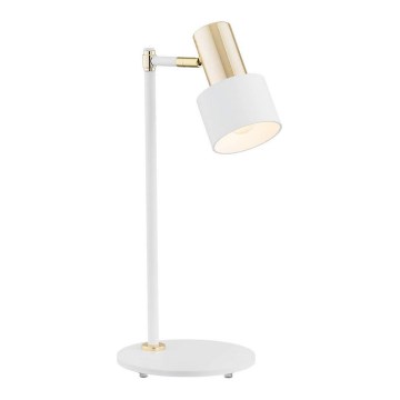 Argon 4256 - Stona lampa DORIA 1xE27/15W/230V beli/mesing