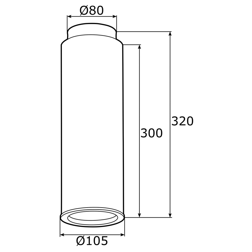 Argon 4281 - Reflektorska lampa LINEA 1xE27/15W/230V mesing/crno