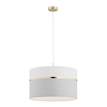 Argon 4285 - Luster na sajli KASER 1xE27/15W/230V sivo/beli/mesing