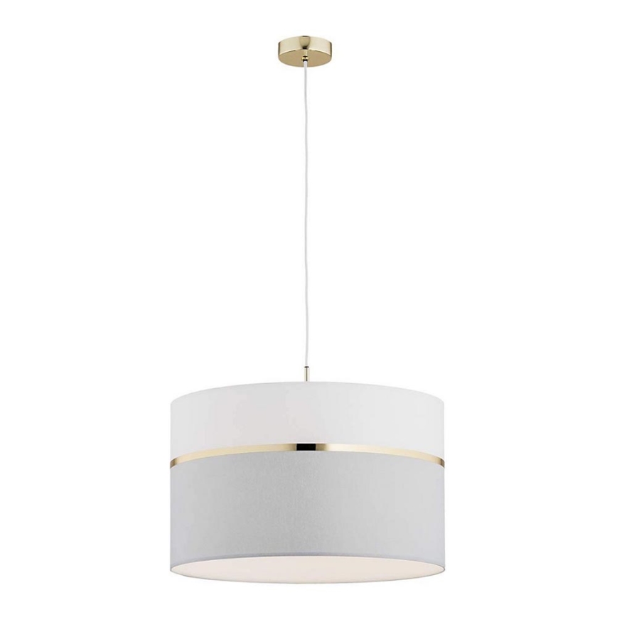 Argon 4285 - Luster na sajli KASER 1xE27/15W/230V sivo/beli/mesing