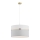 Argon 4285 - Luster na sajli KASER 1xE27/15W/230V sivo/beli/mesing