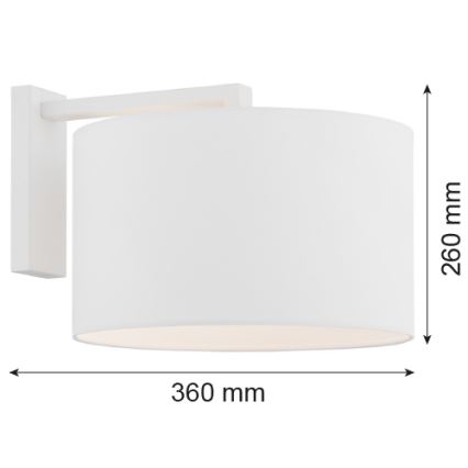 Argon 4294 - Zidna lampa KARIN 1xE27/15W/230V beli