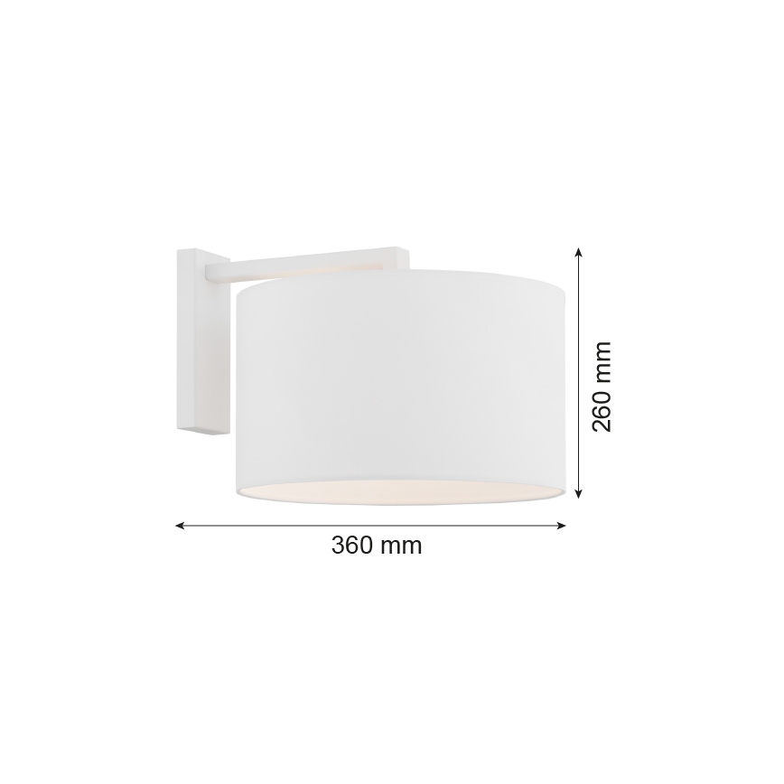 Argon 4294 - Zidna lampa KARIN 1xE27/15W/230V beli