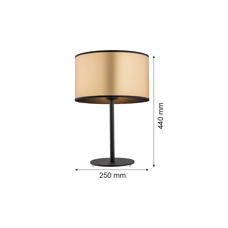 Argon 4297 - Stona lampa KARIN 1xE27/15W/230V mesing/crno