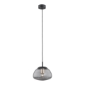 Argon 4333 - Luster na sajli TRINI 1xE27/15W/230V prečnik 20 cm crna