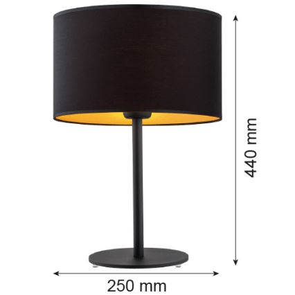 Argon 4342 - Stona lampa KARIN 1xE27/15W/230V crno