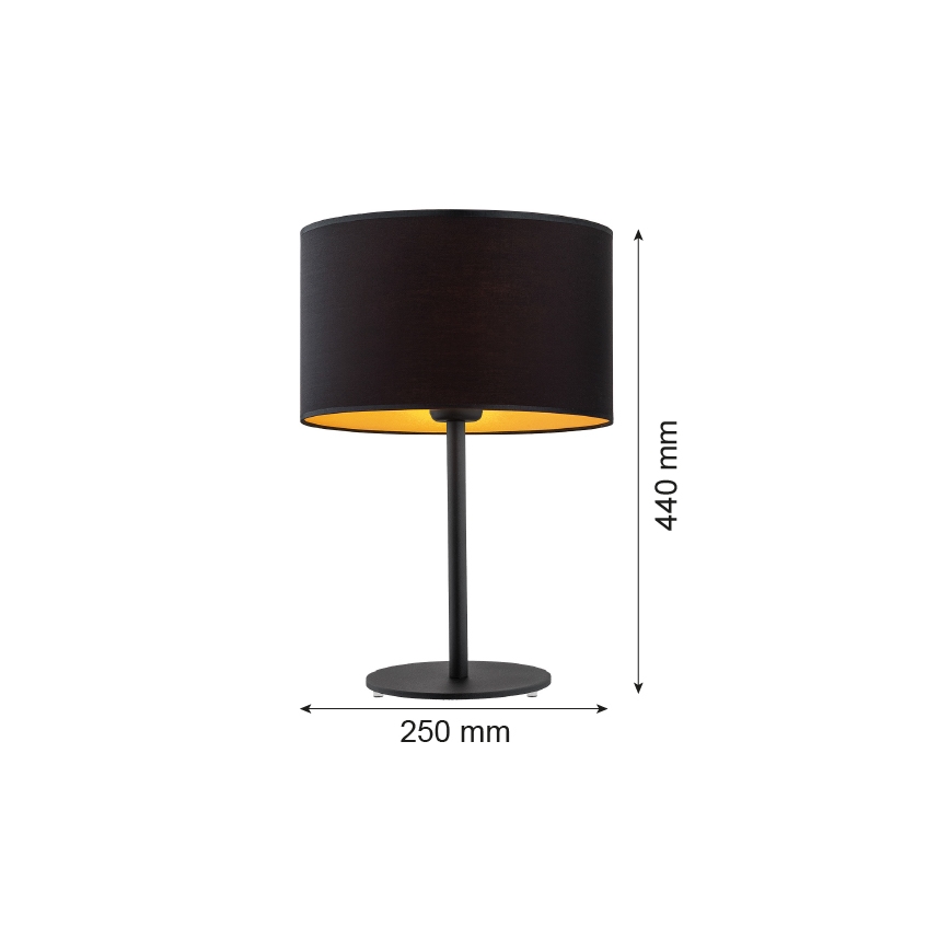 Argon 4342 - Stona lampa KARIN 1xE27/15W/230V crno