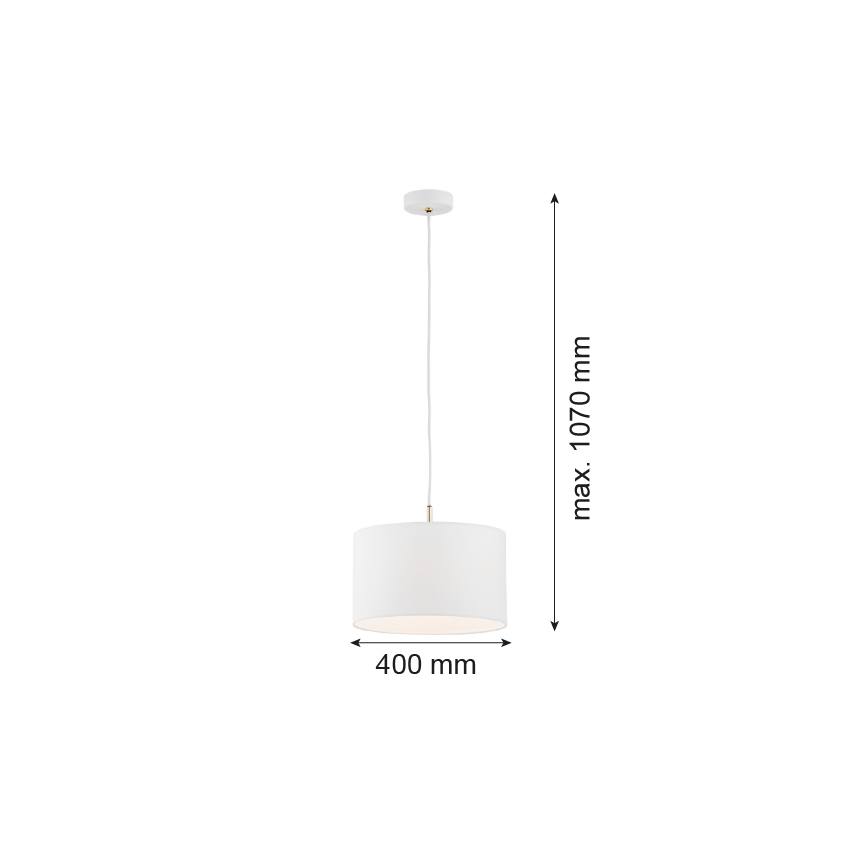 Argon 4343 - Luster na sajli KARIN 1xE27/15W/230V beli