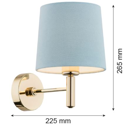 Argon 4347 - Zidna lampa PONTE 1xE27/15W/230V sivo/mesing