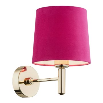Argon 4349 - Zidna lampa PONTE 1xE27/15W/230V roze/mesing