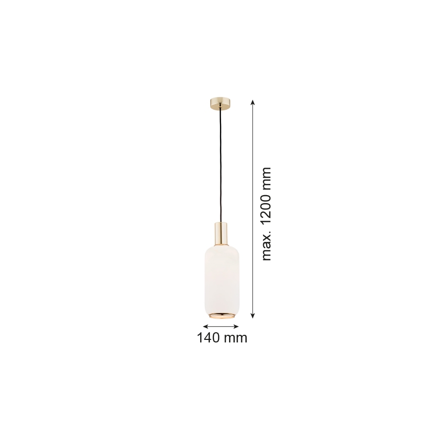 Argon 4356 - Luster na sajli SAGUNTO 1xE27/15W/230V pr. 14 cm mesing