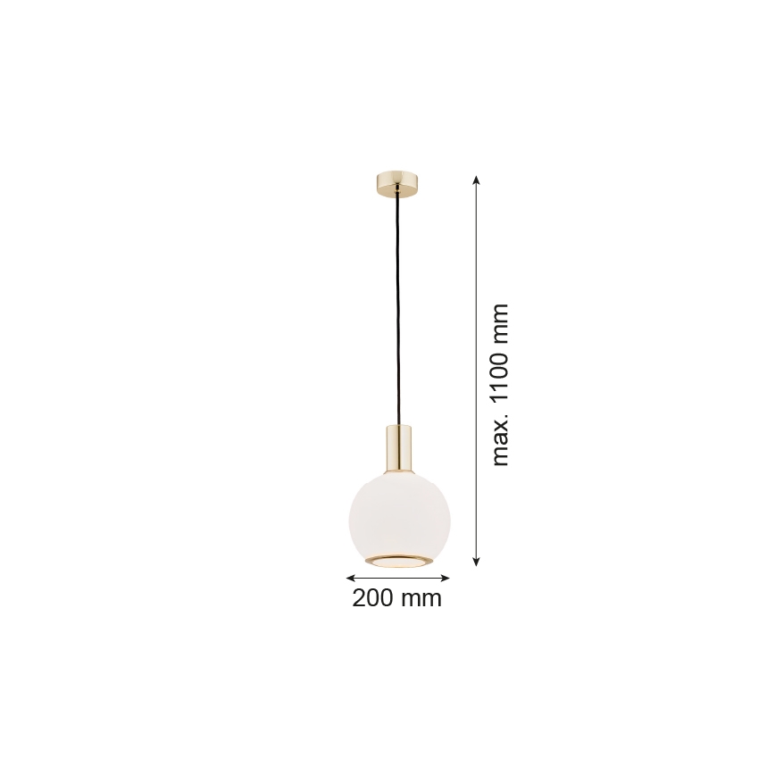 Argon 4357 - Luster na sajli SAGUNTO 1xE27/15W/230V pr. 20 cm mesing