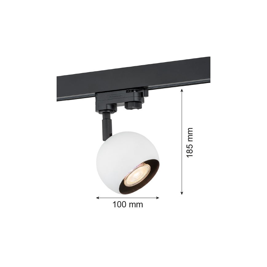 Argon 4377 - Reflektorska svjetiljka za tračni sustav MURI 1xGU10/5W/230V bijela