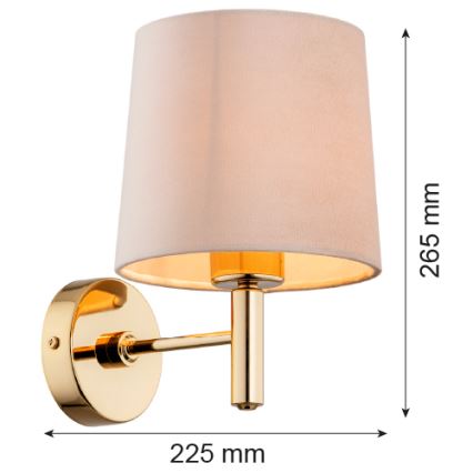 Argon 4727 - Zidna lampa PONTE 1xE27/15W/230V