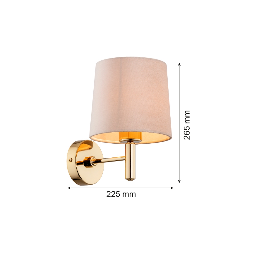 Argon 4727 - Zidna lampa PONTE 1xE27/15W/230V