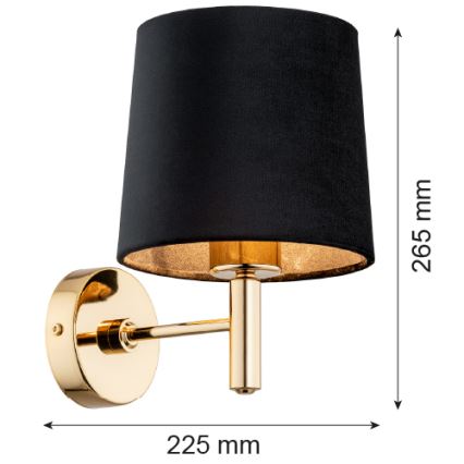 Argon 4729 - Zidna lampa PONTE 1xE27/15W/230V