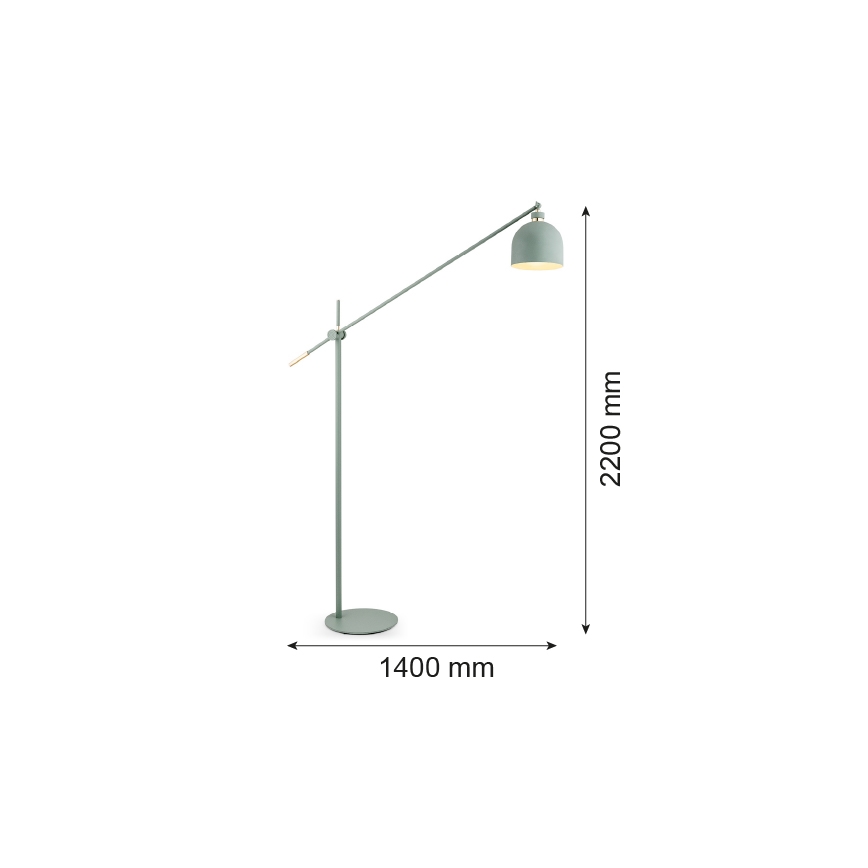 Argon 4736 - Podna lampa DETROIT 1xE27/15W/230V zelena