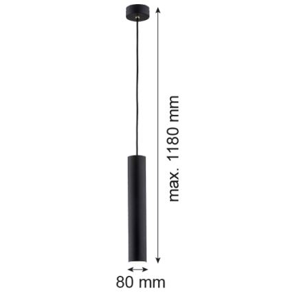 Argon 4756 - Luster na sajli GOMERA 1xGU10/5W/230V crno