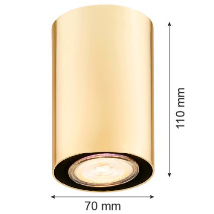 Argon 4759 - Plafonjera TYBER 1xGU10/5W/230V zlatna