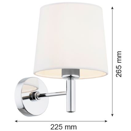 Argon 4760 - Zidna lampa BOLZANO 1xE27/15W/230V