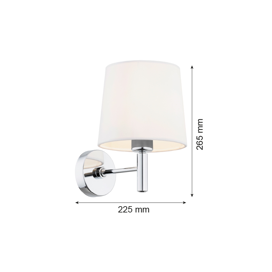 Argon 4760 - Zidna lampa BOLZANO 1xE27/15W/230V