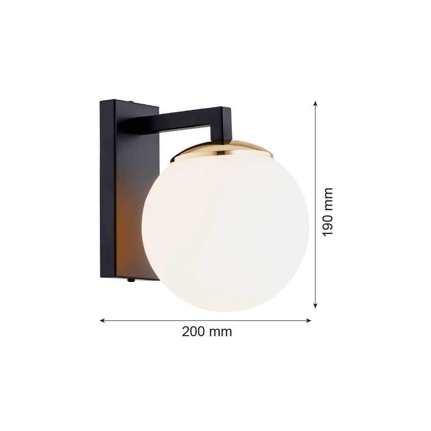 Argon 4771 - Zidna lampa MORITZ 1xE27/15W/230V