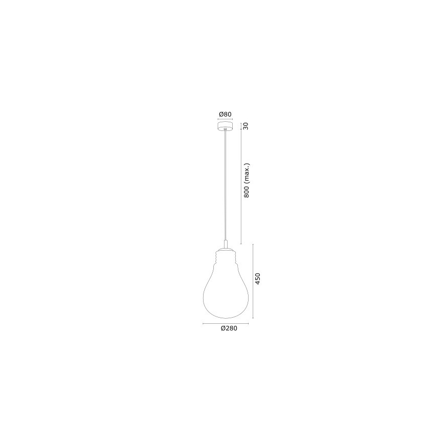 Argon 4879 - Luster na sajli JESSE 1xE27/15W/230V zlatna/beli