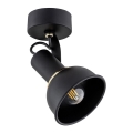 Argon 4900 - Reflektorska lampa TWIST 1xE14/7W/230V crno/zlatna