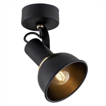 Argon 4900 - Reflektorska lampa TWIST 1xE14/7W/230V crno/zlatna