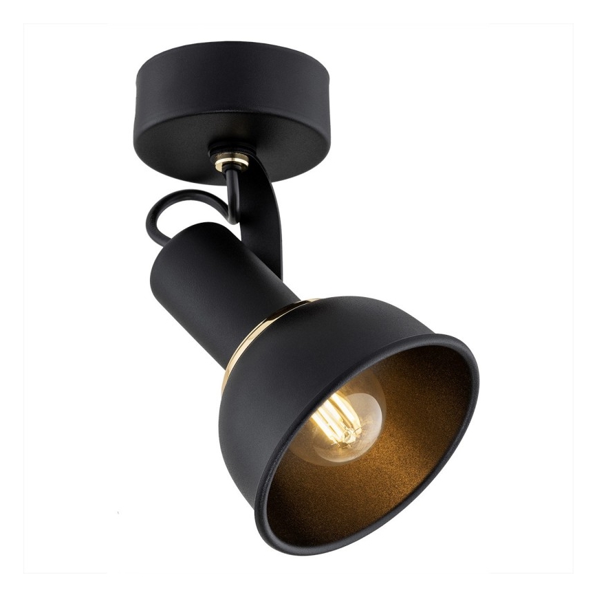 Argon 4900 - Reflektorska lampa TWIST 1xE14/7W/230V crno/zlatna