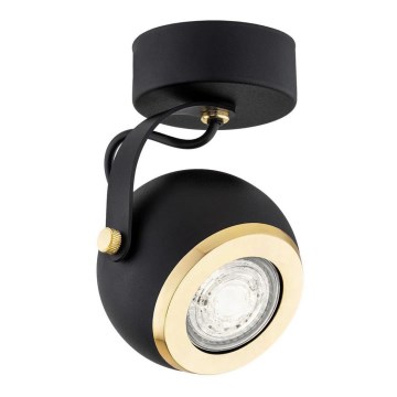 Argon 4902 - Reflektorska lampa KOS PLUS 1xGU10/5W/230V crno/zlatna